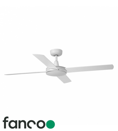 Fanco Eco Silent DC 48" Ceiling Fan with Remote - White